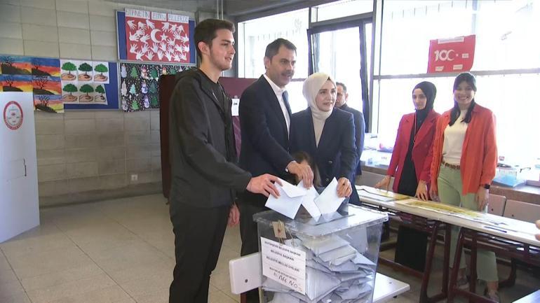 AK Parti İBB Başkan Adayı Murat Kurum oyunu kullandı