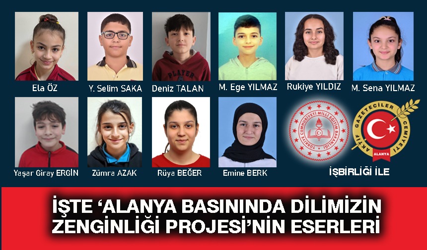 İşte ‘Alanya Basınında Dilimizin Zenginliği Projesi’nin eserleri