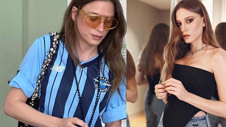 Sandığa giderken görüntülenen Oyuncu Serenay Sarıkaya Sandığa giderken görüntülenen Oyuncu Serenay Sarıkaya