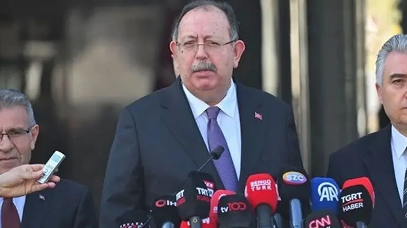 YSK Başkanı Ahmet Yener, seçim sonuçlarına ilişkin açıklama yapıyor