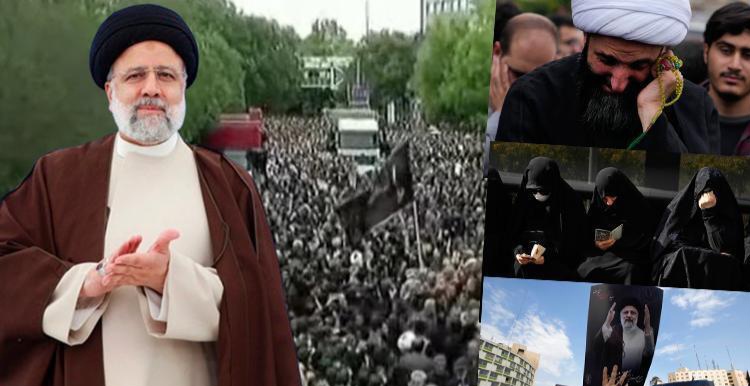 İran Cumhurbaşkanı İbrahim Reisi’nin cenazesi törenine: Onbinler Tebriz’e akın etti