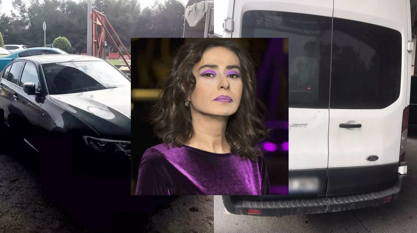 Yıldız Tilbe polis aracına çarptı!..