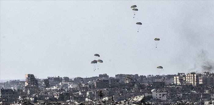 Gazze’de yardım paraşütü faciası!