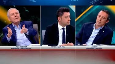 Tarihi buluşma: Ali Koç ve Aziz Yıldırım canlı yayında karşı karşıya geldi