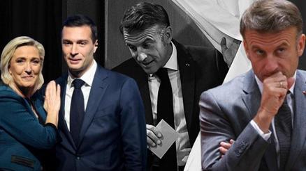 Fransa’da seçim sonuçları! Macron’a büyük darbe…