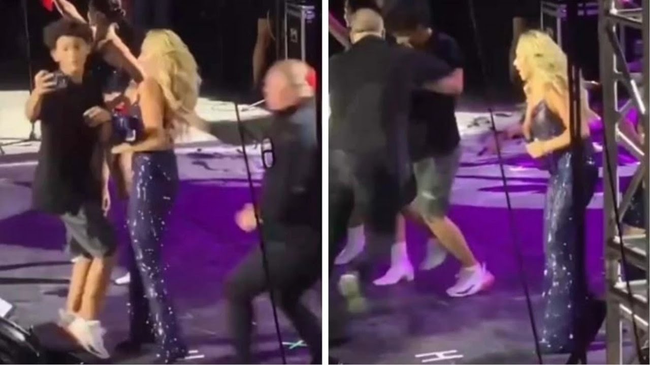 Hadise konserinde panik anları! Bir anda sahneye atlayan hayranı korkuttu