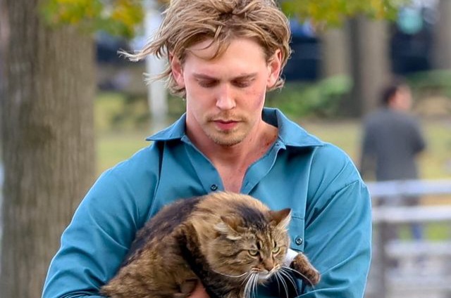 Austin Butler, “Caught Stealing” film setindeki yeni arkadaşı gündem oldu