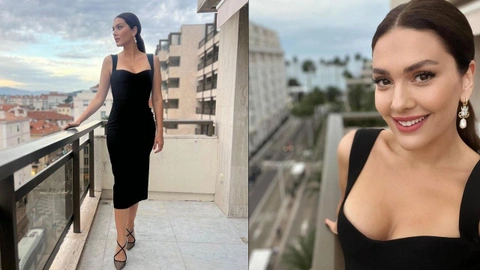 Bergüzar Korel, Cannes fuarından muhteşem pozlar olay oldu!