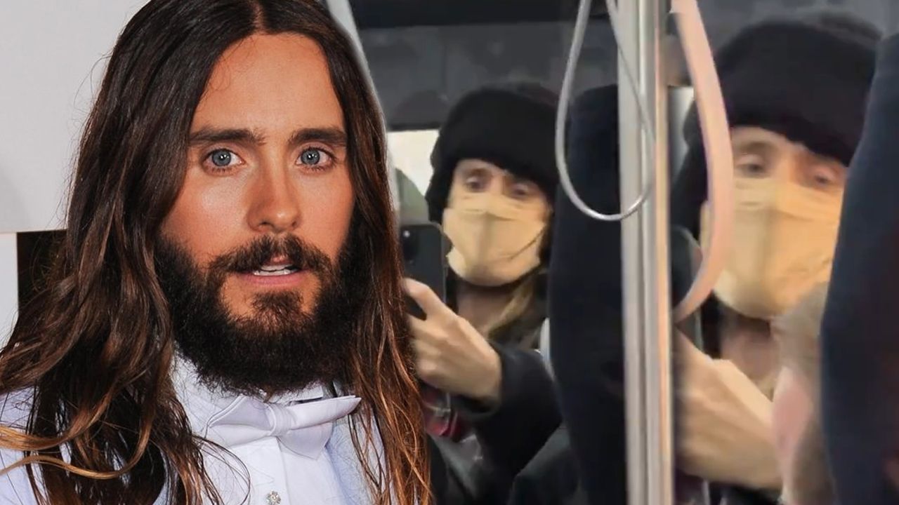 Ünlü aktör Jared Leto, İETT belediye otobüsünde görüntülendi
