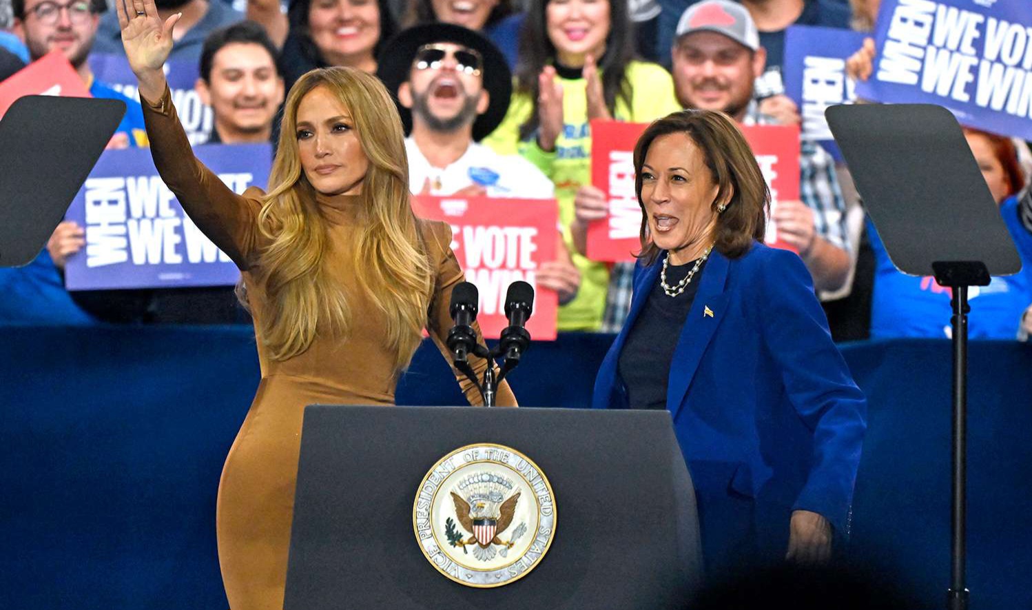 Jennifer Lopez ve Kamala Harris ile seçim kampanyasında…