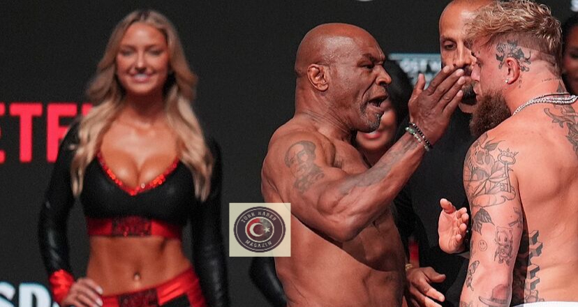 Model Sydney Thomas boks maçında göz kamaştırdı