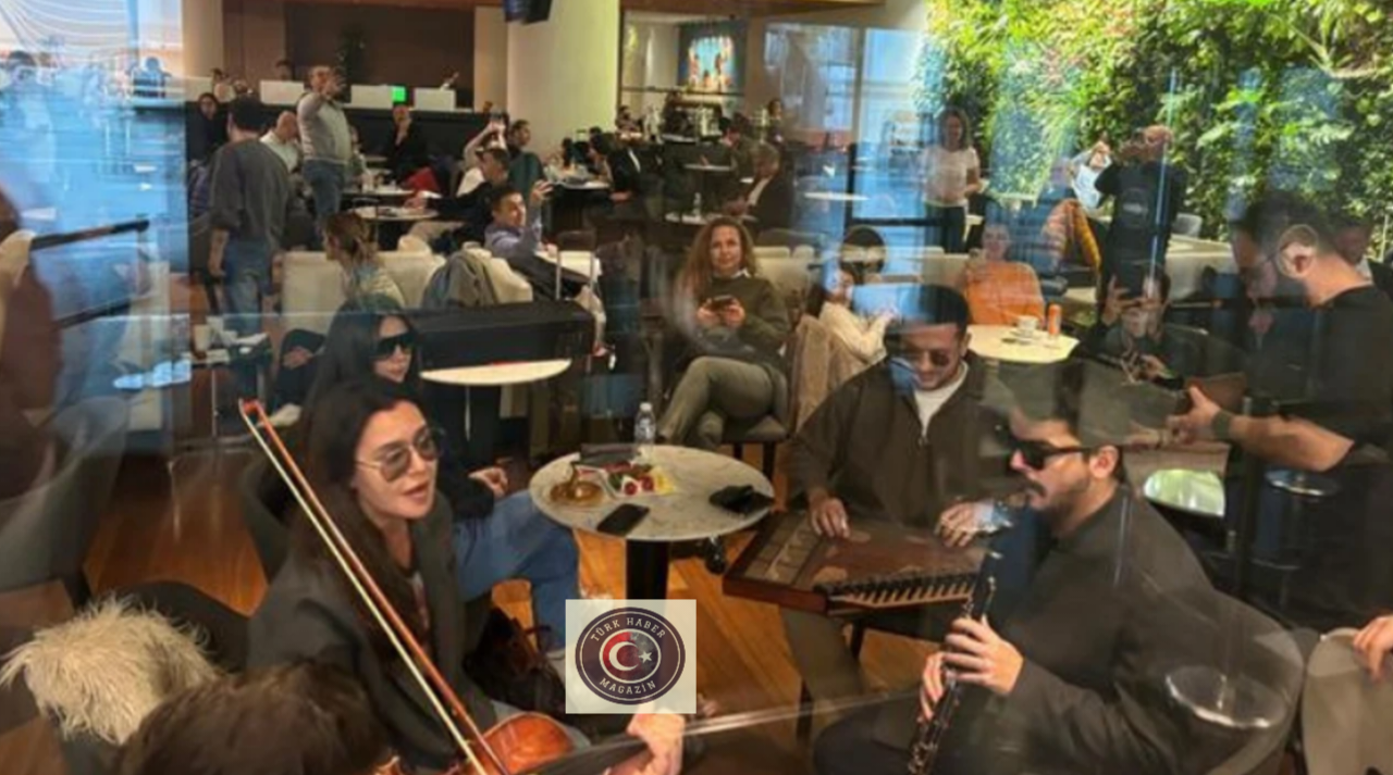 Şevval Sam, İstanbul Hava Limanı’nı şenlendirdi…