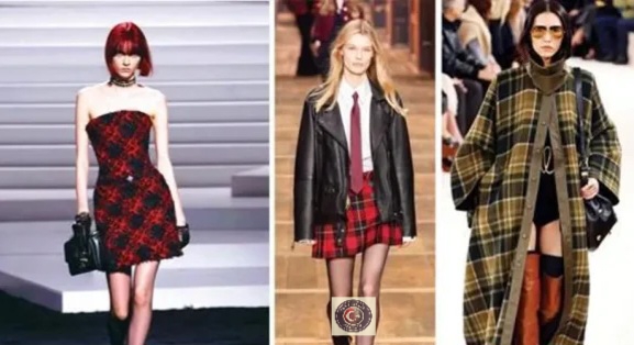 Sonbahar/Kış moda haftasında ekose desenler dikkat çekti