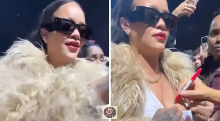 Mariah Carey, Rihanna’nın göğsünü açıp imza attı!