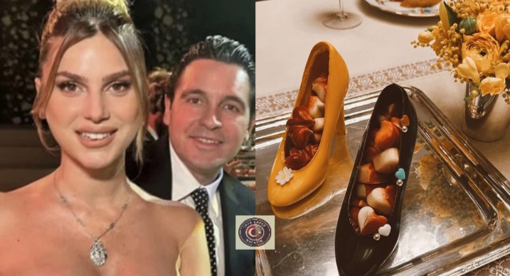 Nazlı Sabancı’ya iftar davetinde ayakkabı şeklindeki sıra dışı tatlı sunumu çok konuşuldu