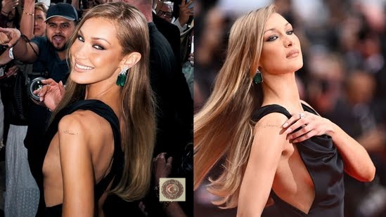 Bella Hadid, Cannes’da yeni sarı saçları ve şık elbisesiyle göz kamaştırdı