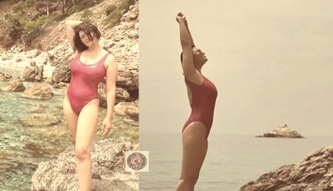 Kırmızı çok yakıştı! Nurgül Yeşilçay yaz moduna geçti