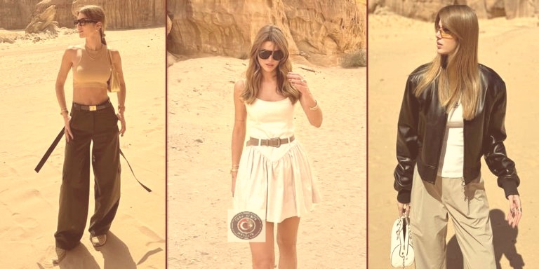 Nazlı Sabancı’dan çölde stil şovu! Nazlı Sabancı’dan çölde stil şovu!