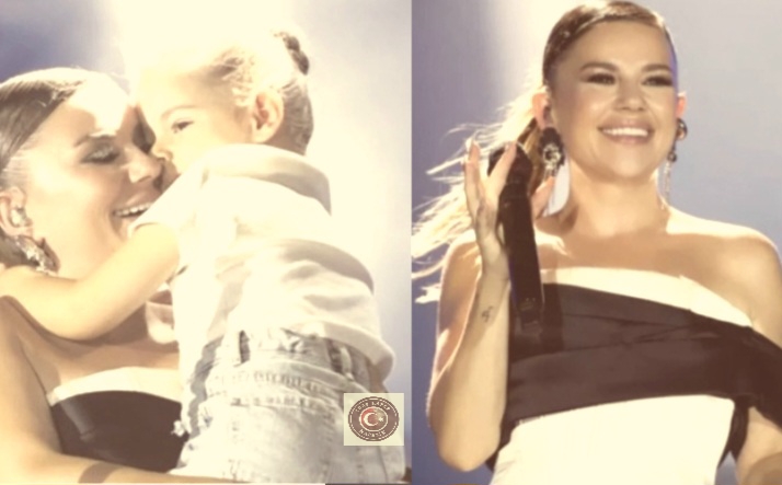 Merve Özbey’den duygusal sürpriz: Kızıyla ilk kez sahnede!