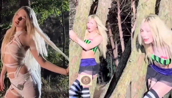 Aleyna Tilki yine şaşırttı! Albüm duyurusunu ağaçta yaptı