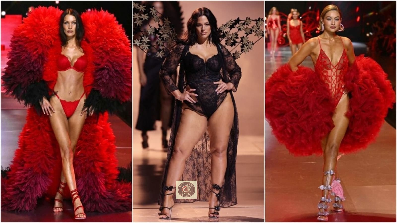 Victoria’s Secret podyumu Bella Hadid rüzgarıyla yıkıldı!