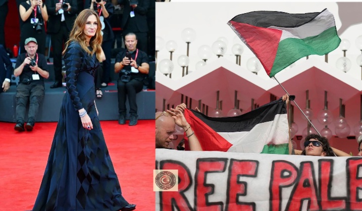 Venedik Film Festivali’ne yıldız yağmuru: Julia Roberts gözyaşlarını tutamadı, Park Chan-wook’dan Filistin’e destek!
