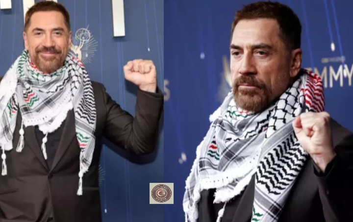 Kefiyesiyle Emmy’e damga vurdu: Javier Bardem’den Gazze çağrısı! Kefiyesiyle Emmy’e damga vurdu: Javier Bardem’den Gazze çağrısı!