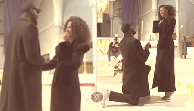 Cindy Bruna’ya dizlerinin üzerinde nişan teklifi! Cindy Bruna’ya dizlerinin üzerinde nişan teklifi!