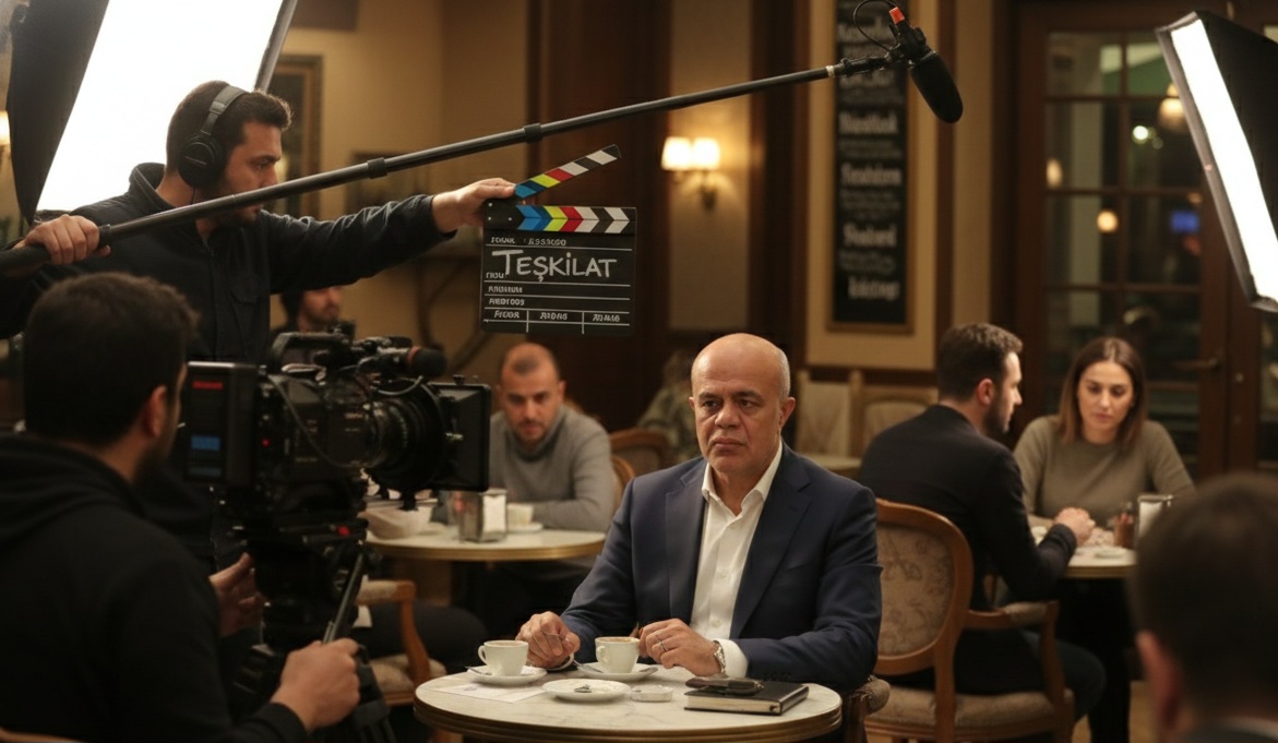 Ünlü magazinci ve oyuncu Habib Aytekin Teşkilat’ı alev alev yaktı! Kamera arkası görüntüleri magazin dünyasını patlattı!