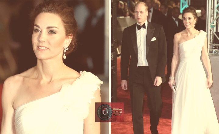 Kraliyet zarafeti Londra’da parladı! Galler Prensesi Kate Middleton BAFTA’da büyüledi!