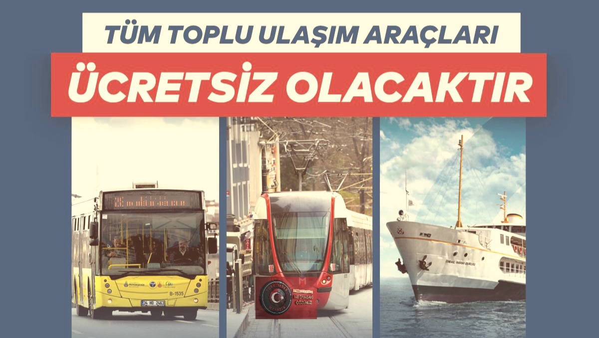 Bayramda cebiniz rahat! Ulaşım masrafları sıfırlanıyor