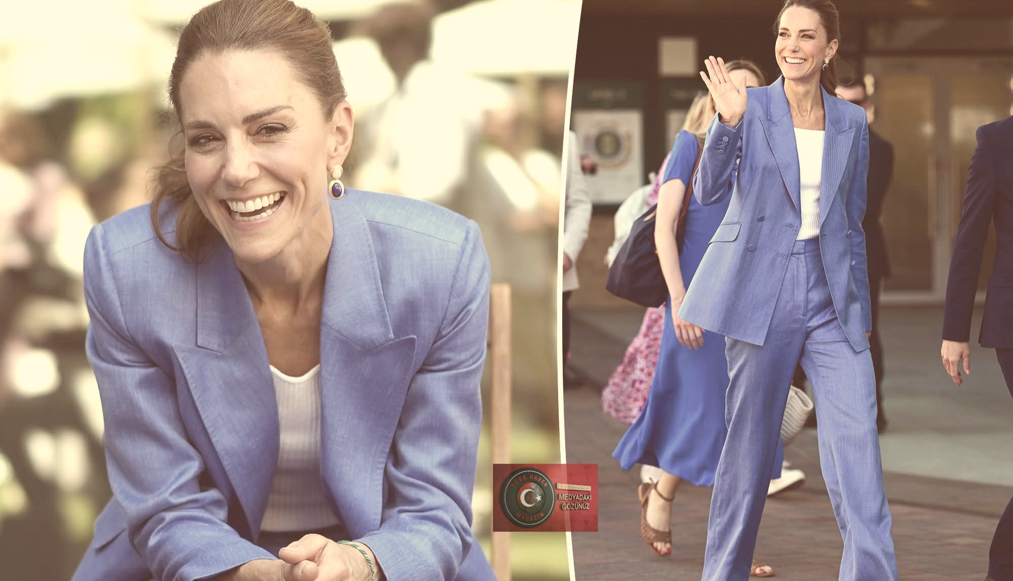 Kraliyet şıklığı sahada! Galler Prensesi Kate Middleton tenis severlerin gözlerini kamaştırdı Kraliyet şıklığı sahada! Galler Prensesi Kate Middleton tenis severlerin gözlerini kamaştırdı